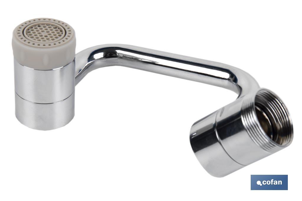 AIREADOR DE GRIFO EXTENSION GIRATORIO METRICA 24- 9X6X2.5 CM