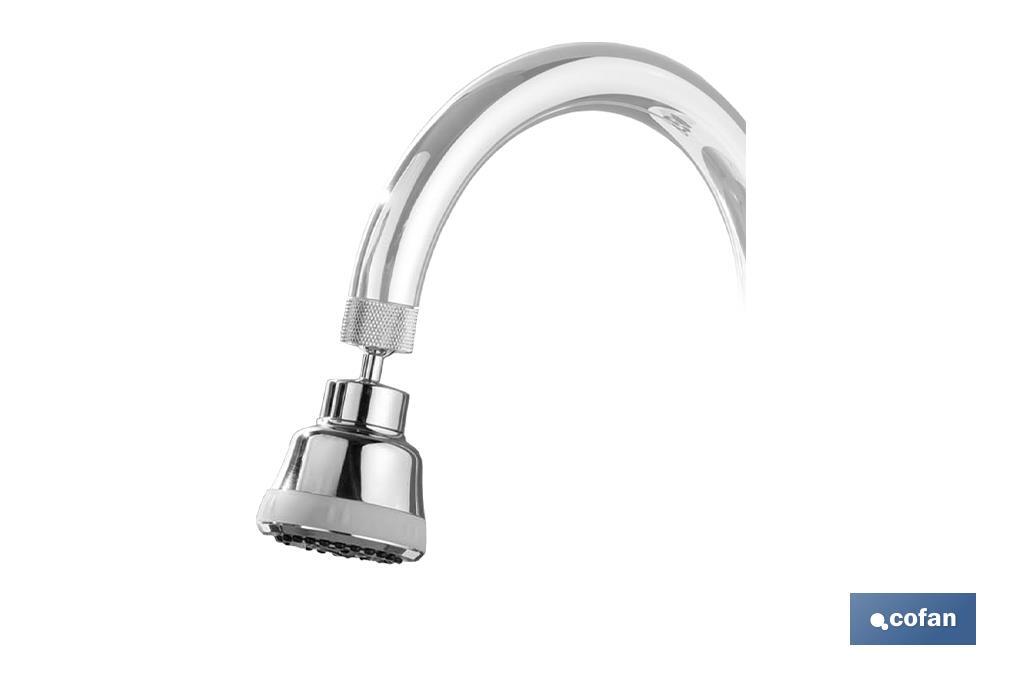 AIREADOR DE GRIFO COCINA 4 FUNCIONES  5.8 x 8 cm METRICA 22 mm