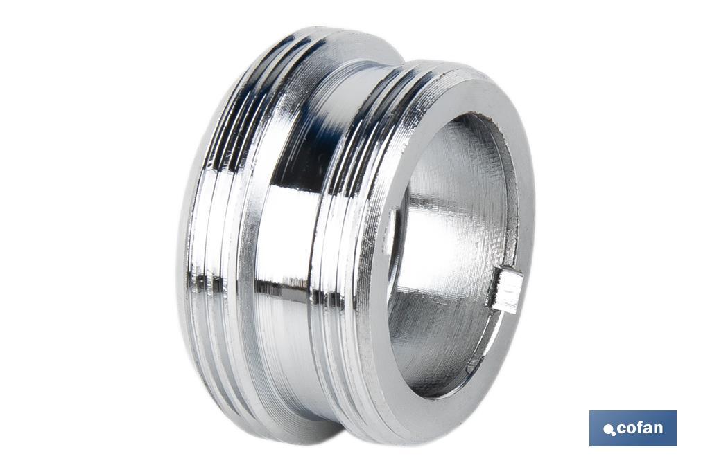 REDUCTOR/AMPLIADOR LATÓN ROSCA MACHO 22-24 MM