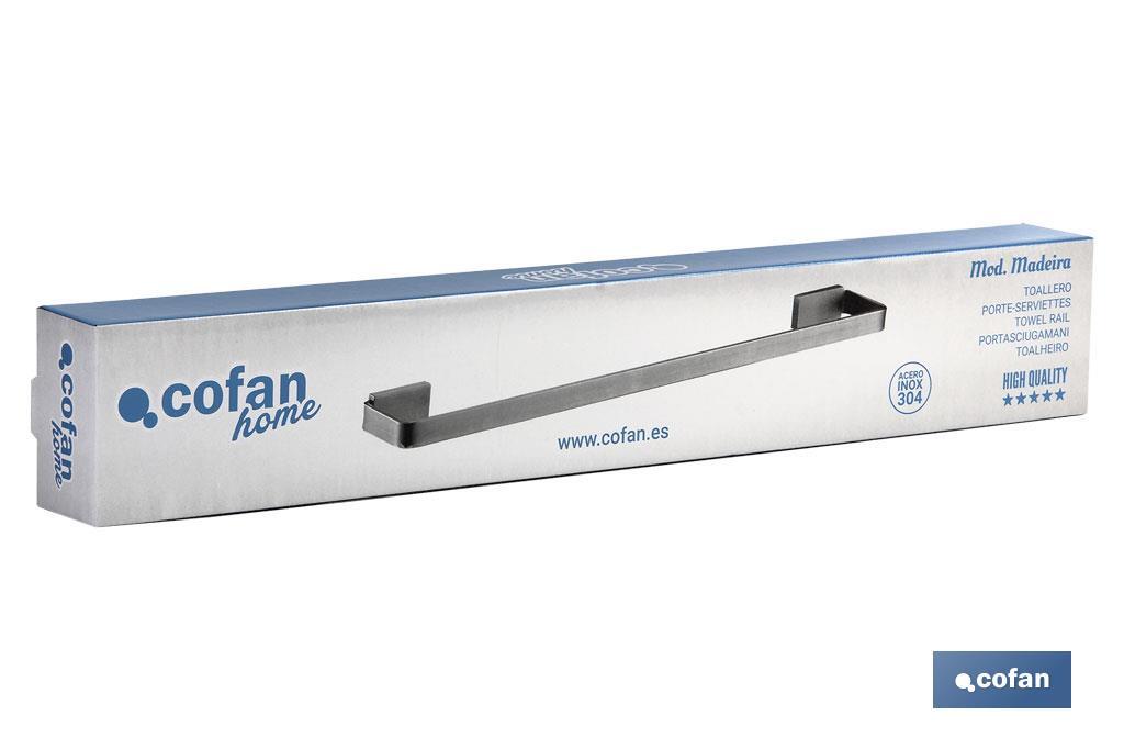 TOALLERO 59 CM GAMA MADEIRA INOX 304 SATIN