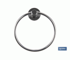 Toallero Circular de Acero Inoxidable 304 Brillo | Modelo Lagoa | Medida 18 x 1 x 65 cm