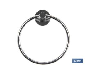 Toallero Circular de Acero Inoxidable 304 Brillo | Modelo Lagoa | Medida 18 x 1 x 65 cm