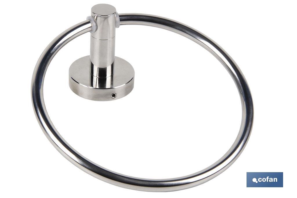 TOALLERO CIRCULAR GAMA LAGOA INOX 304  BRILLO