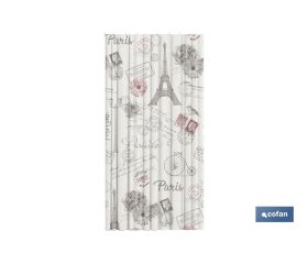 Cortina de Baño Impermeable con Estampado para Ducha | Diferentes tamaños | Incluye anillas