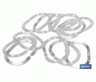 Anillas para Cortinas de Baño | Pack de 12 anillas | Anillas Transparentes