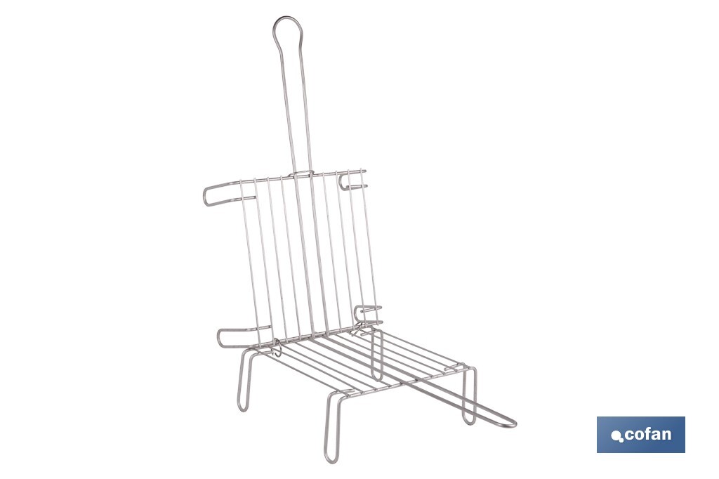 PARRILLA DOBLE INOX 250 X 250MM