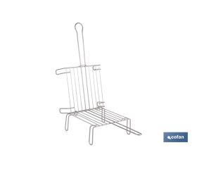 PARRILLA DOBLE INOX 350 X 350MM
