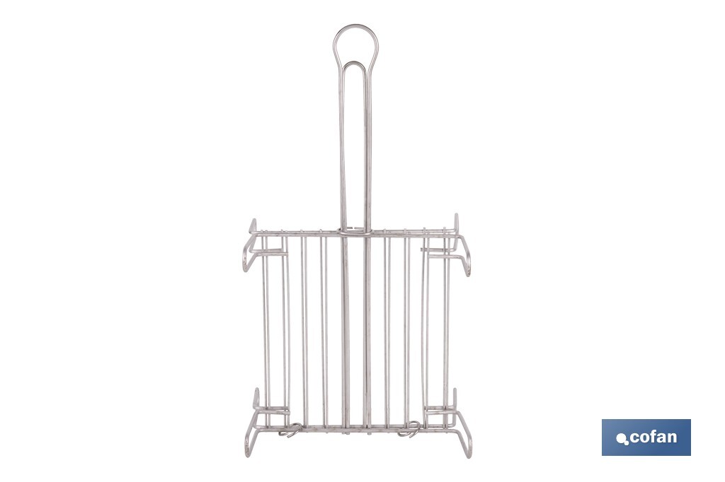 PARRILLA DOBLE INOX 250 X 250MM