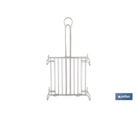PARRILLA DOBLE INOX 350 X 350MM