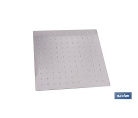 CABEZAL DE DUCHA CUADRADO EXTRAFINO DE ACERO INOXIDABLE 304 24,5 X 24,5 CM