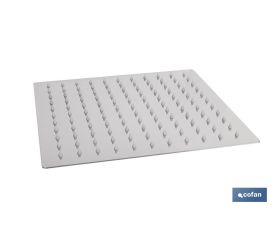 CABEZAL DE DUCHA CUADRADO EXTRAFINO DE ACERO INOXIDABLE 304 24,5 X 24,5 CM