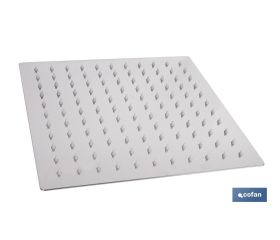 CABEZAL DE DUCHA CUADRADO EXTRAFINO DE ACERO INOXIDABLE 304 24,5 X 24,5 CM