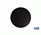 CABEZAL DE DUCHA REDONDO EXTRAFINO DE ACERO INOXIDABLE 304 NEGRO MATE Ø24,5 CM