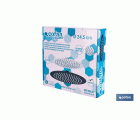 CABEZAL DE DUCHA REDONDO EXTRAFINO DE ACERO INOXIDABLE 304 NEGRO MATE Ø24,5 CM