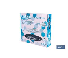 CABEZAL DE DUCHA REDONDO EXTRAFINO DE ACERO INOXIDABLE 304 NEGRO MATE Ø24,5 CM