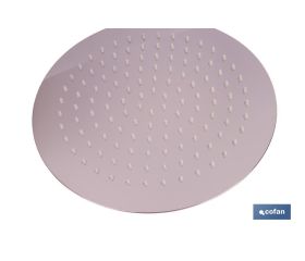 CABEZAL DE DUCHA REDONDO EXTRAFINO DE ACERO INOXIDABLE 304 Ø24,5 CM