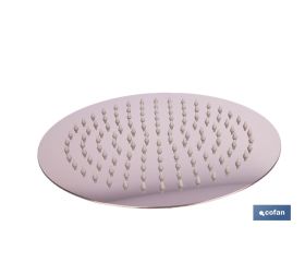 CABEZAL DE DUCHA REDONDO EXTRAFINO DE ACERO INOXIDABLE 304 Ø24,5 CM