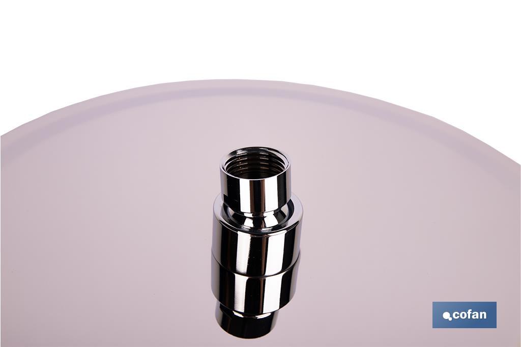 CABEZAL DE DUCHA REDONDO EXTRAFINO DE ACERO INOXIDABLE 304 Ø24,5 CM