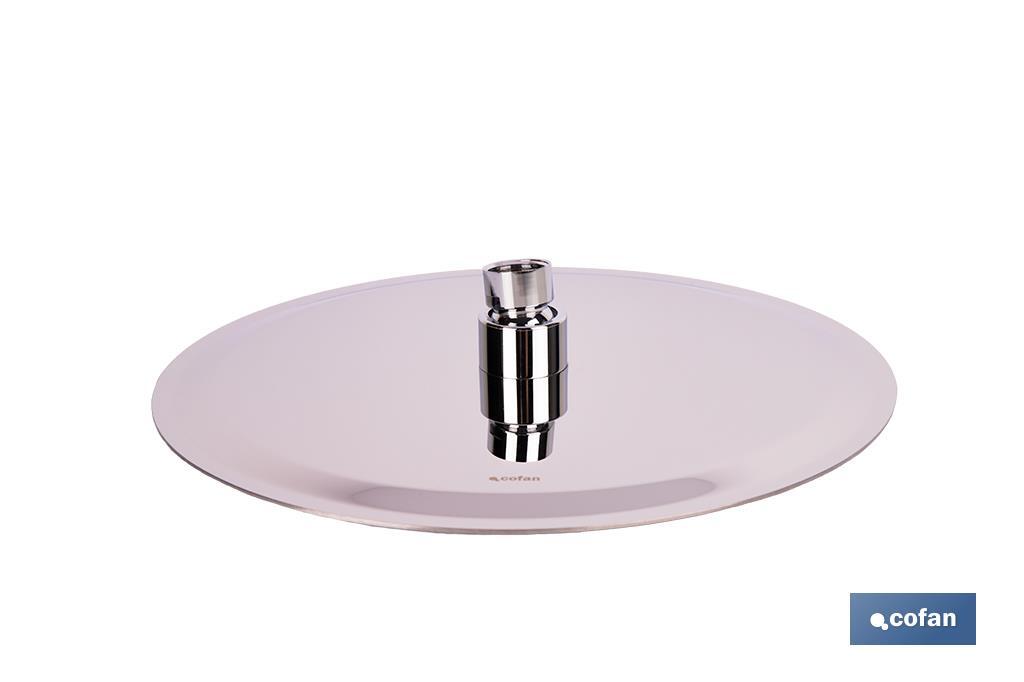CABEZAL DE DUCHA REDONDO EXTRAFINO DE ACERO INOXIDABLE 304 Ø24,5 CM