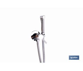 DUCHA HIGIÉNICA PARA INODORO AGUA FRÍA Y CALIENTE COLOR INOX 13 X 7,5 X 10 CM