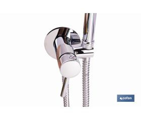 DUCHA HIGIÉNICA PARA INODORO AGUA FRÍA Y CALIENTE COLOR INOX 13 X 7,5 X 10 CM