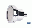 ROCIADOR DE DUCHA CON 15 FILTROS COLOR INOX. 11,5 X 13,5 CM
