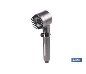 MANGO DE DUCHA CON TRES FUNCIONES, FILTRO Y AHORRO DE AGUA GRIS ANTRACITA