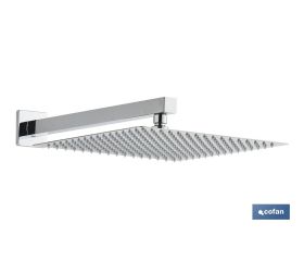 CONJUNTO DE DUCHA EMPOTRADA MONOMANDO CUADRADA CROMADA