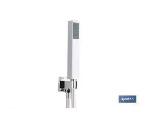 CONJUNTO DE DUCHA EMPOTRADA MONOMANDO CUADRADA CROMADA