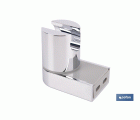SOPORTE DE DUCHA PARA PARED COLOR CROMO ABS