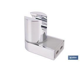 SOPORTE DE DUCHA PARA PARED COLOR CROMO ABS