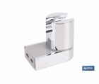 SOPORTE DE DUCHA PARA PARED COLOR CROMO ABS