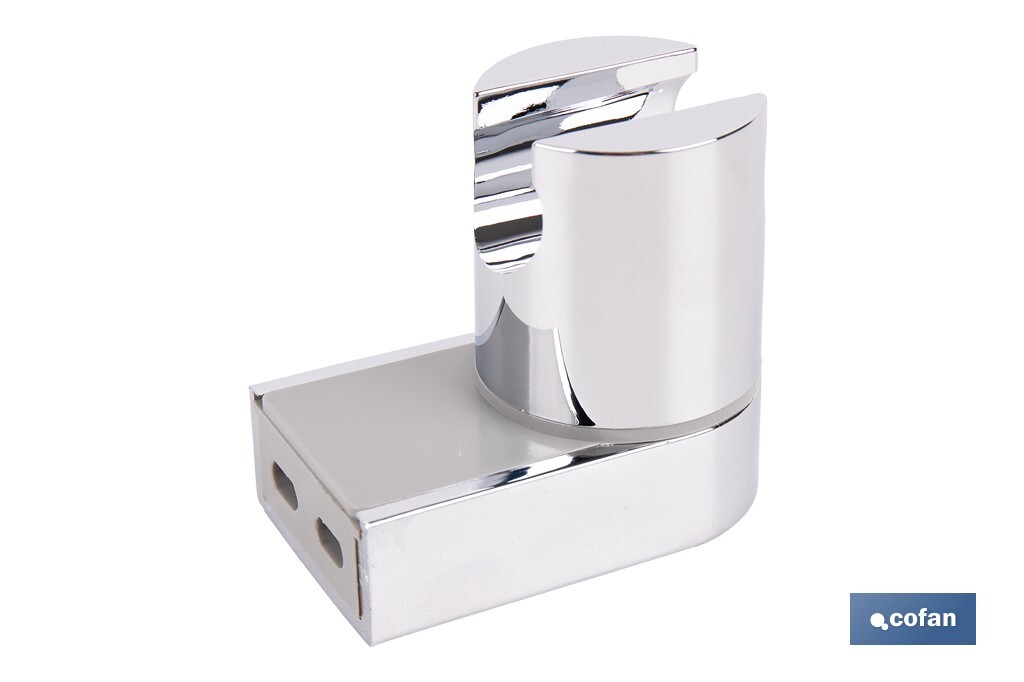 SOPORTE DE DUCHA PARA PARED COLOR CROMO ABS