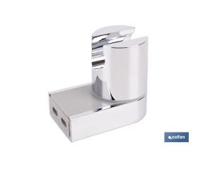 SOPORTE DE DUCHA PARA PARED COLOR CROMO ABS