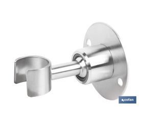 Soporte de ducha para pared | Material: acero inoxidable | Diámetro: 5,5 cm | Fácil instalación | Disponible en dos acabados diferentes