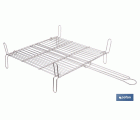 PARRILLA DOBLE INOX 300 X 300MM