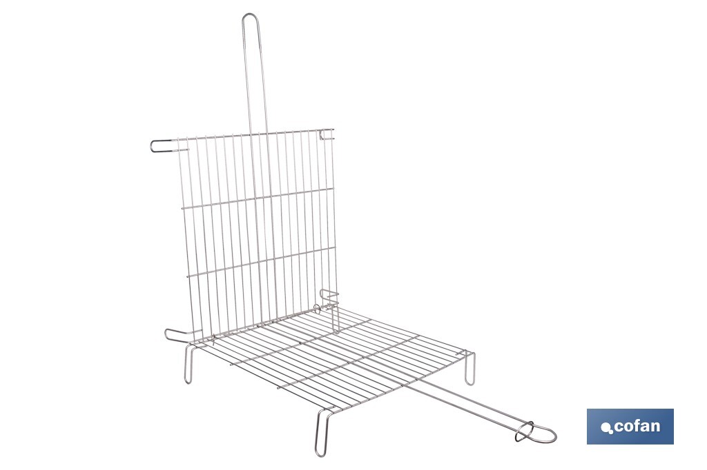PARRILLA DOBLE INOX 300 X 300MM