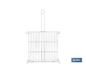 PARRILLA DOBLE INOX 500 X 500MM