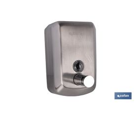 Dosificador de jabón en acero inoxidable 304 | Varias Medidas y Capacidades | Dispensador con ventana de visualización