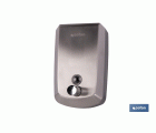 DOSIFICADOR DE JABON EN ACERO INOXIDABLE 304 CEPILLADO 1000 ML 12.6 X 6 X 20.3CM