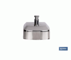 DOSIFICADOR DE JABON EN ACERO INOXIDABLE 304 CEPILLADO 1000 ML 12.6 X 6 X 20.3CM