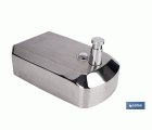 DOSIFICADOR DE JABON EN ACERO INOXIDABLE 304 CEPILLADO 1000 ML 12.6 X 6 X 20.3CM