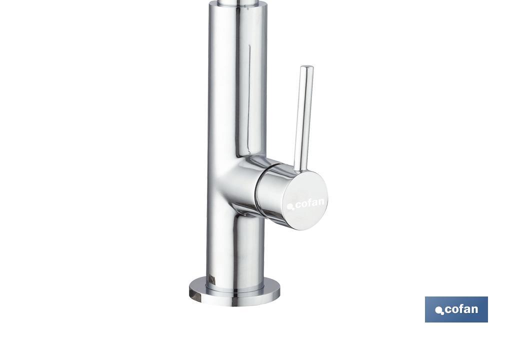 GRIFO COCINA MONOMANDO TUBO FLEXIBLE NEGRO 25 mm