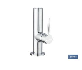 GRIFO COCINA MONOMANDO TUBO FLEXIBLE NEGRO 25 mm