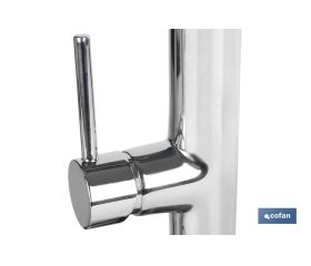 GRIFO COCINA MONOMANDO TUBO FLEXIBLE NEGRO 25 mm