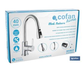 GRIFO COCINA MONOMANDO CON DUCHA40 mm