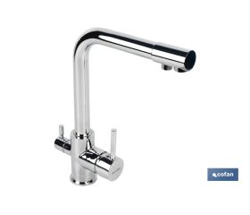 GRIFO DE COCINA MONOMANDO 3 VÍAS ADAPTABLE PARA OSMOSIS