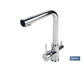 GRIFO DE COCINA MONOMANDO 3 VÍAS ADAPTABLE PARA OSMOSIS