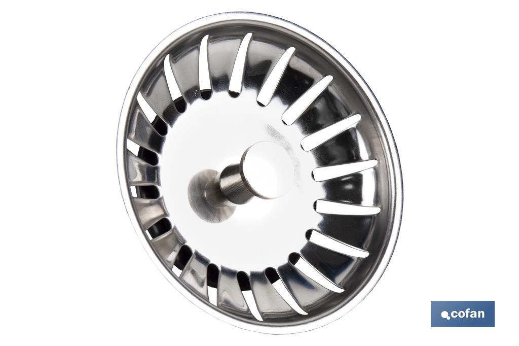 TAPÓN DE FREGADERO EN ACERO INOXIDABLE 304 MODELO KANDY