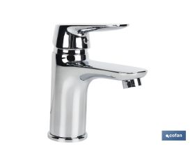 Grifo para Lavabo Monomando | Medida 40 mm | Modelo Rift | Fabricado en Latón con Acabado en Cromado y Mando en Aleación de Zinc
